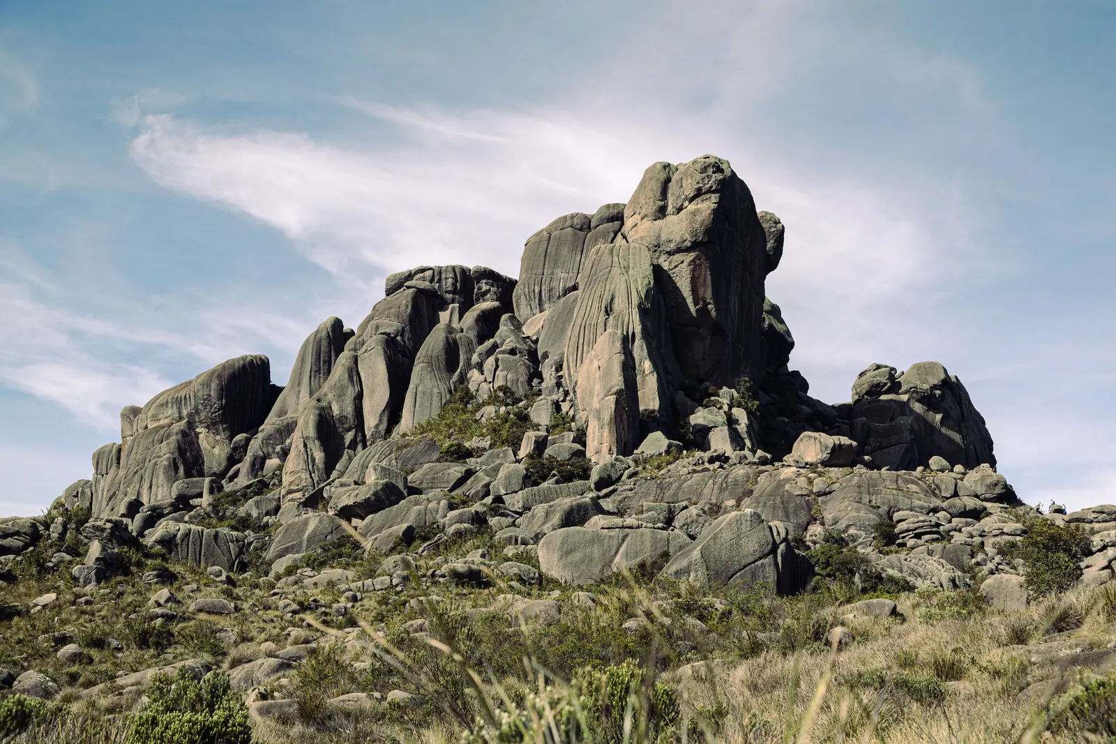 Klippformation i Itatiaia nationalpark.